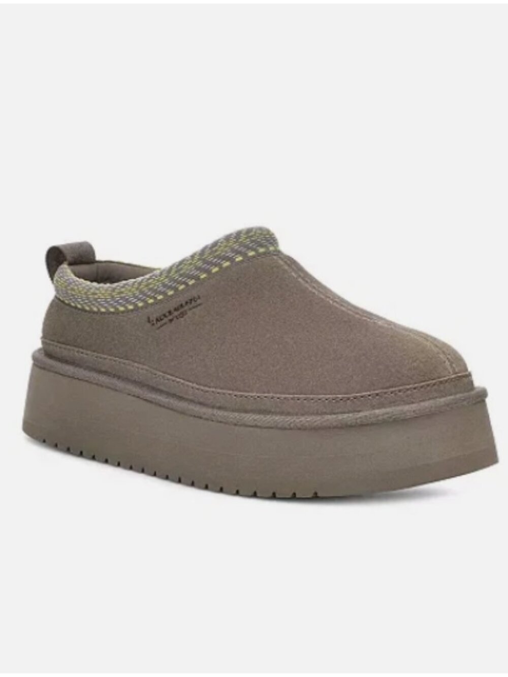 Koolaburra by UGG Suede Platform Slippers-Burree-Cloud-8M-NEW-A659001